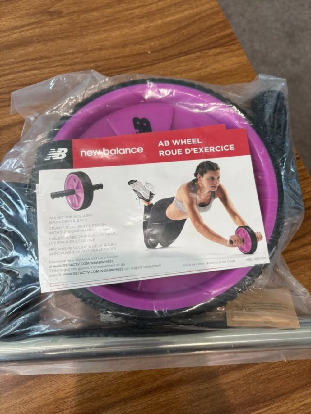 New Balance Ab Wheel Fitness Roller – Purple/Fuchsia (NWT)